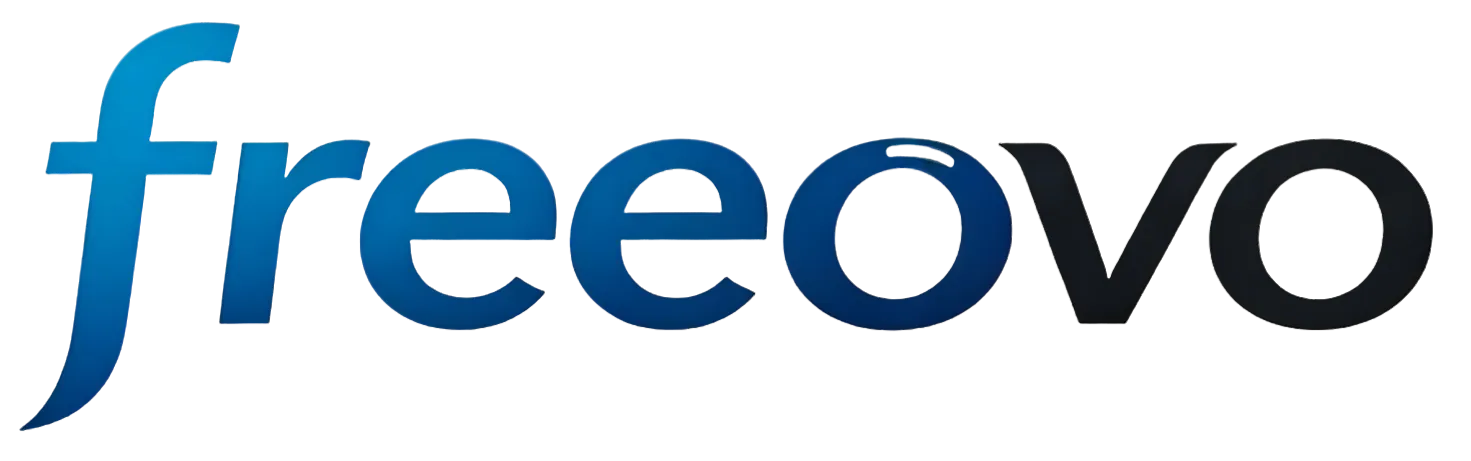 Freeovo glass logo