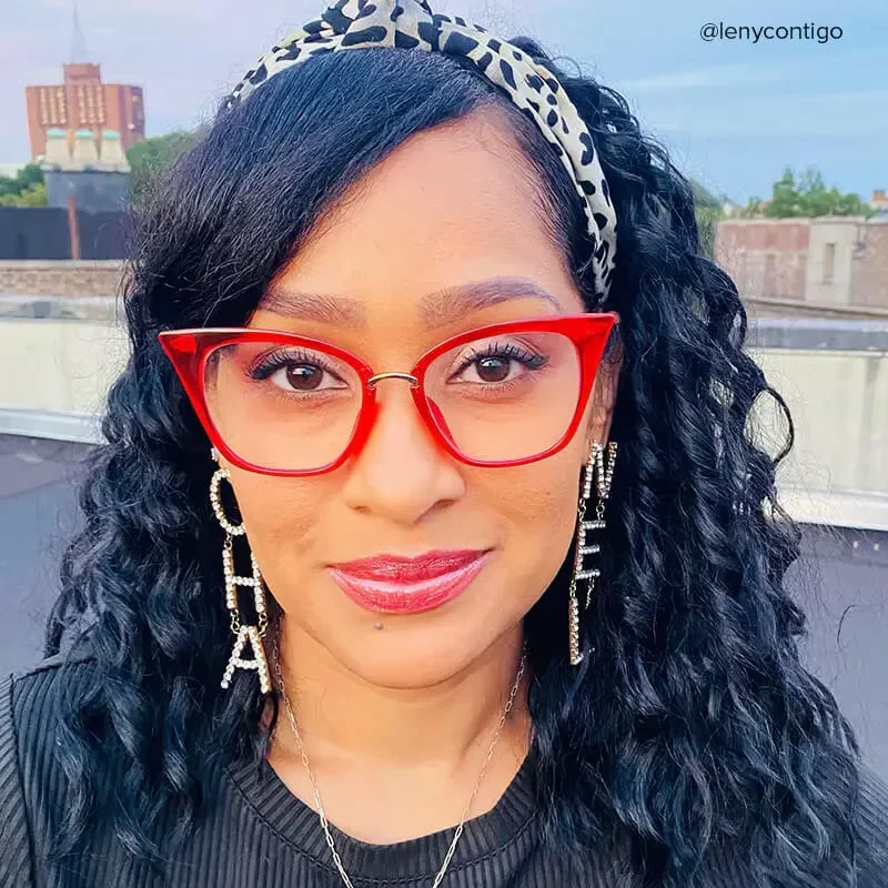Paulina Red Glasses 4