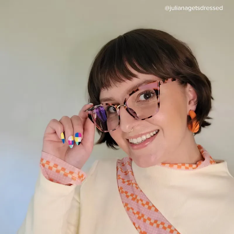 Paulina Pink-Floral Glasses 5