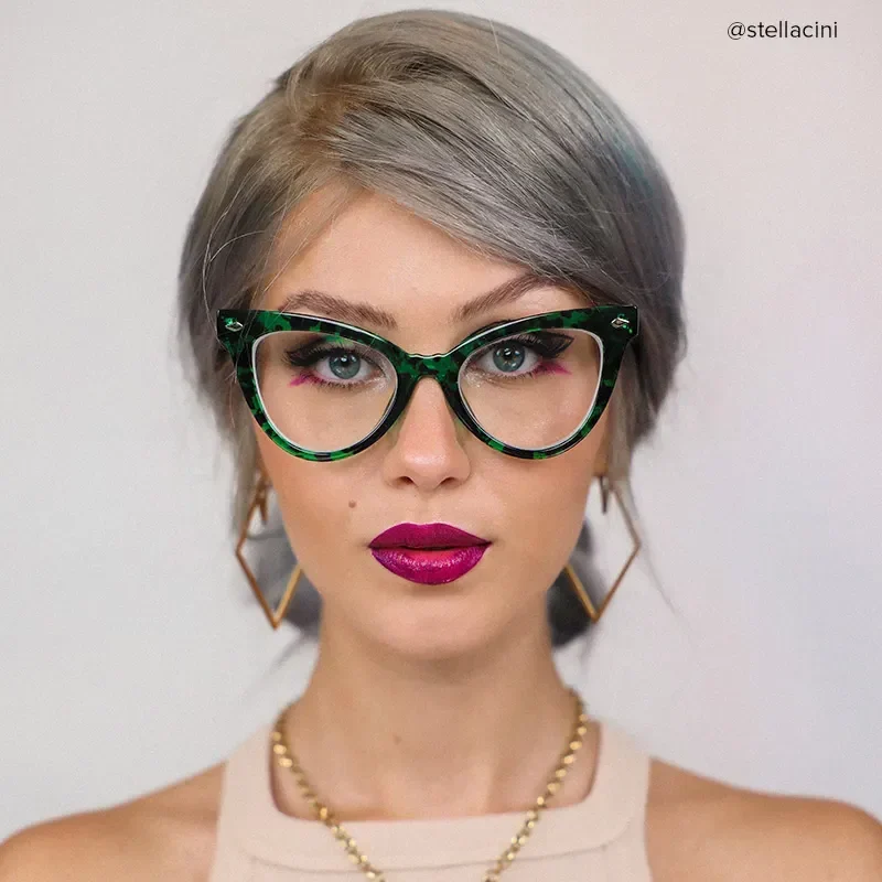 Lyuba Green-Floral Glasses 7