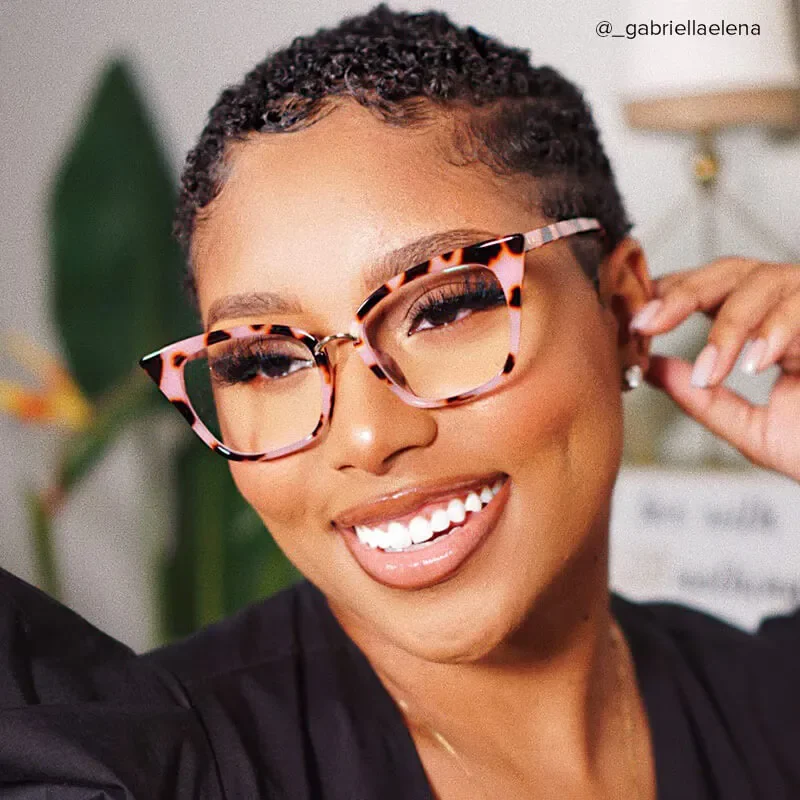 Paulina Pink-Floral Glasses 7