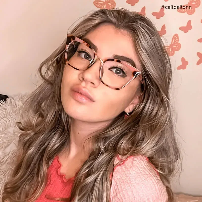 Paulina Pink-Floral Glasses 8