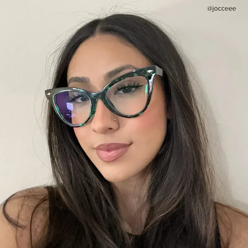 Lyuba Green-Floral Glasses 10