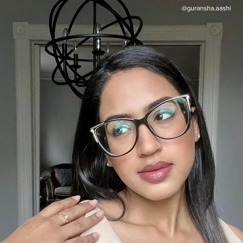 Bessie Black Glasses 10
