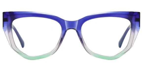 PF2156 Blue-Green eyeglass frame