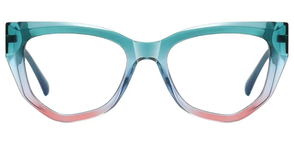 PF2156 Green-Pink Glasses 0