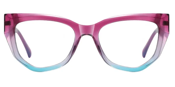 PF2156 Pink-Blue eyeglass frame