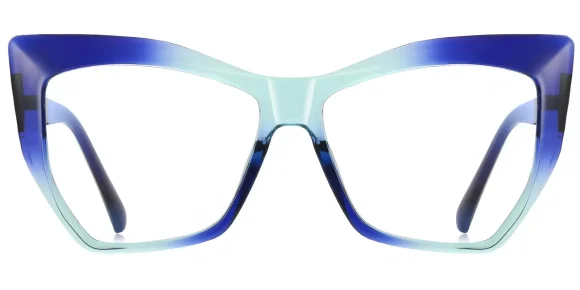 PF2157 Blue-Cyan eyeglass frame