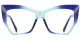 PF2157 Blue-Cyan glasses