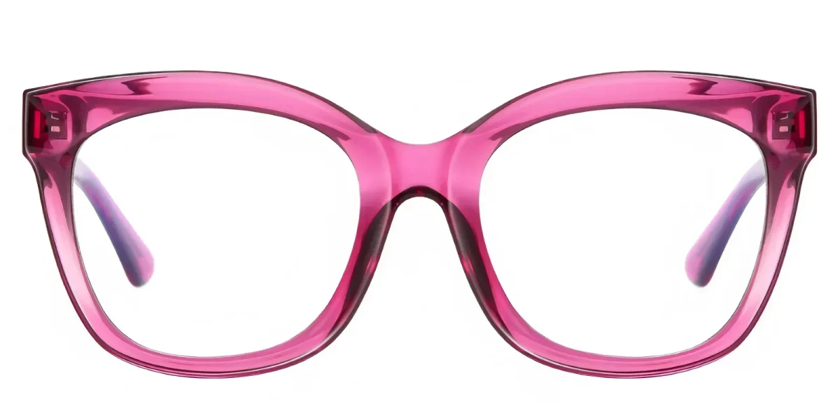 PF2101 Transparent-pink Glasses 0