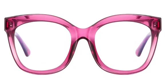 PF2101 Transparent-pink eyeglass frame