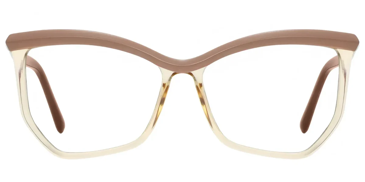 PF2161 Coffee-Yellow Glasses 0