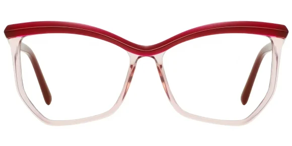 PF2161 Red eyeglass frame