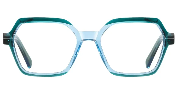PF2162 Green-Blue eyeglass frame