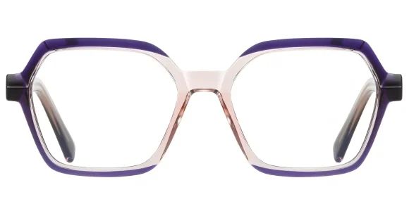 PF2162 Purple-Champagne eyeglass frame