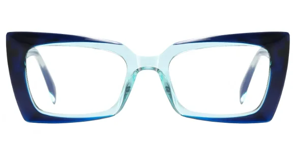 PF2164 Blue-Cyan eyeglass frame