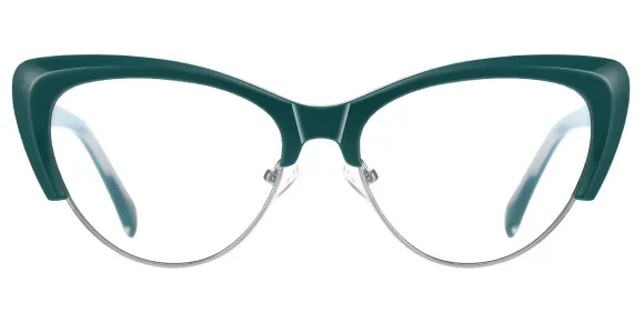 PF2178 Green-Silver eyeglass frame