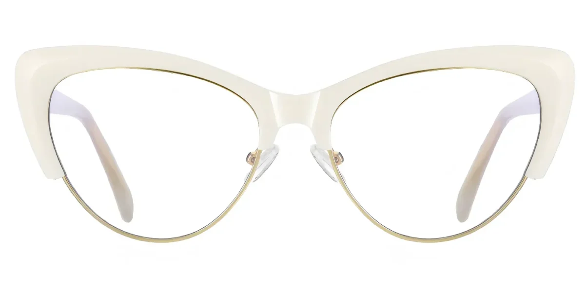PF2178 White-Gold Glasses 0