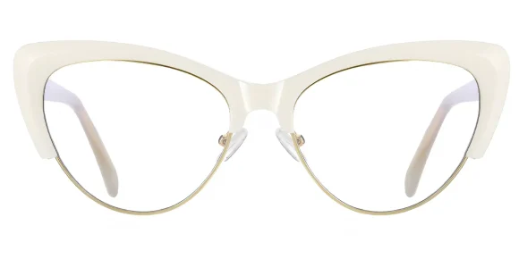 PF2178 White-Gold eyeglass frame
