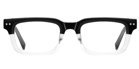 PF2189 Black-Transparent eyeglass frame