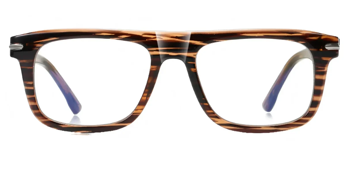 PF2200 Brown-Zebra Glasses 0