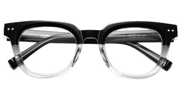 PF2120 Transparent-Black eyeglass frame