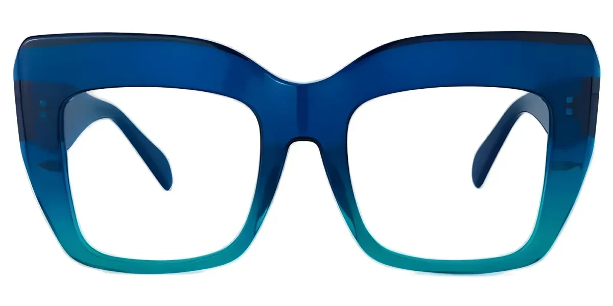 Norene Blue-Green Glasses 0