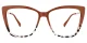 Portia Orange Glasses 0