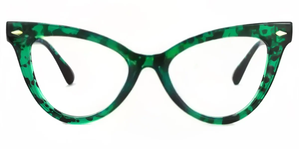 Lyuba Green-Floral Glasses 0