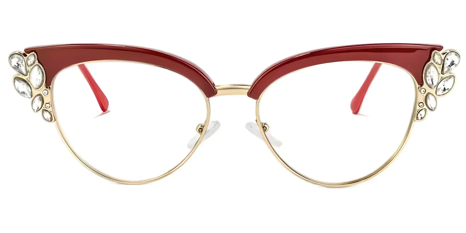 Bader Red eyeglass frame