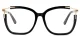 Rhea Black glasses 2