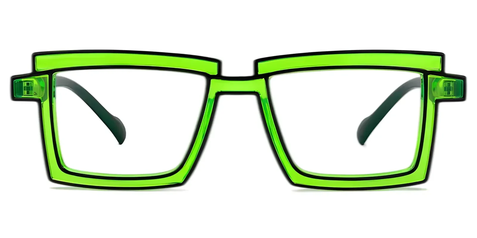 Nadda Green eyeglass frame