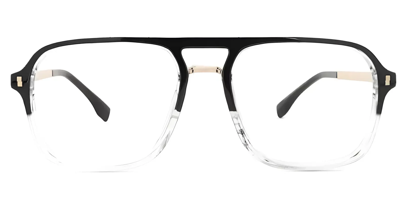 Mathews Black-Crystal eyeglass frame