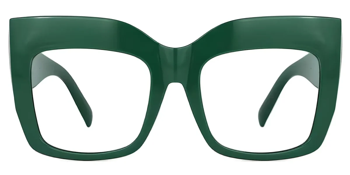 Retro Green Glasses 0