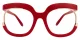 Carmine Red glasses 7