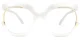 Carmine White glasses 3