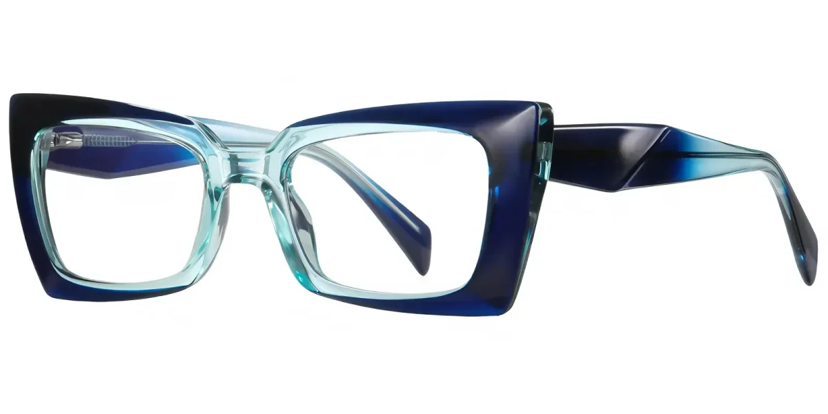 PF2164 Blue-Cyan Glasses 1