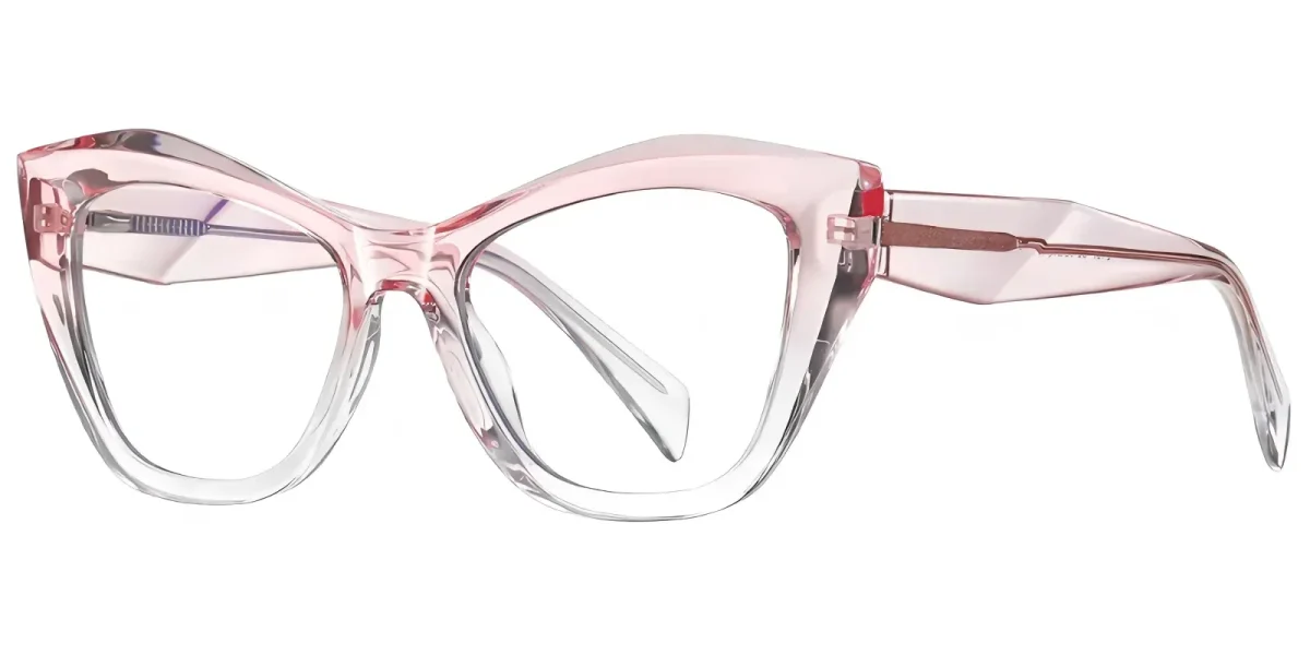 PF2197 Pink-Transparent Glasses 1