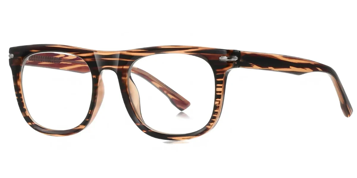 PF2200 Brown-Zebra Glasses 1