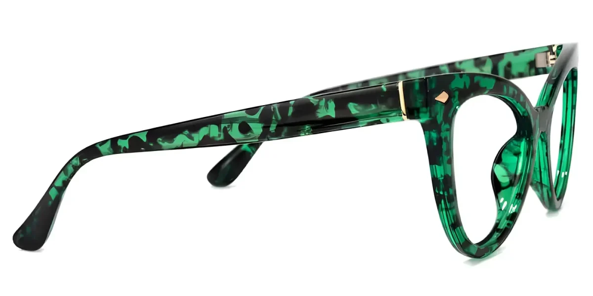 Lyuba Green-Floral Glasses 2