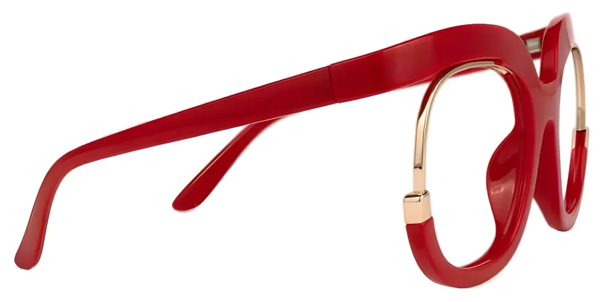 Carmine Red Glasses 2