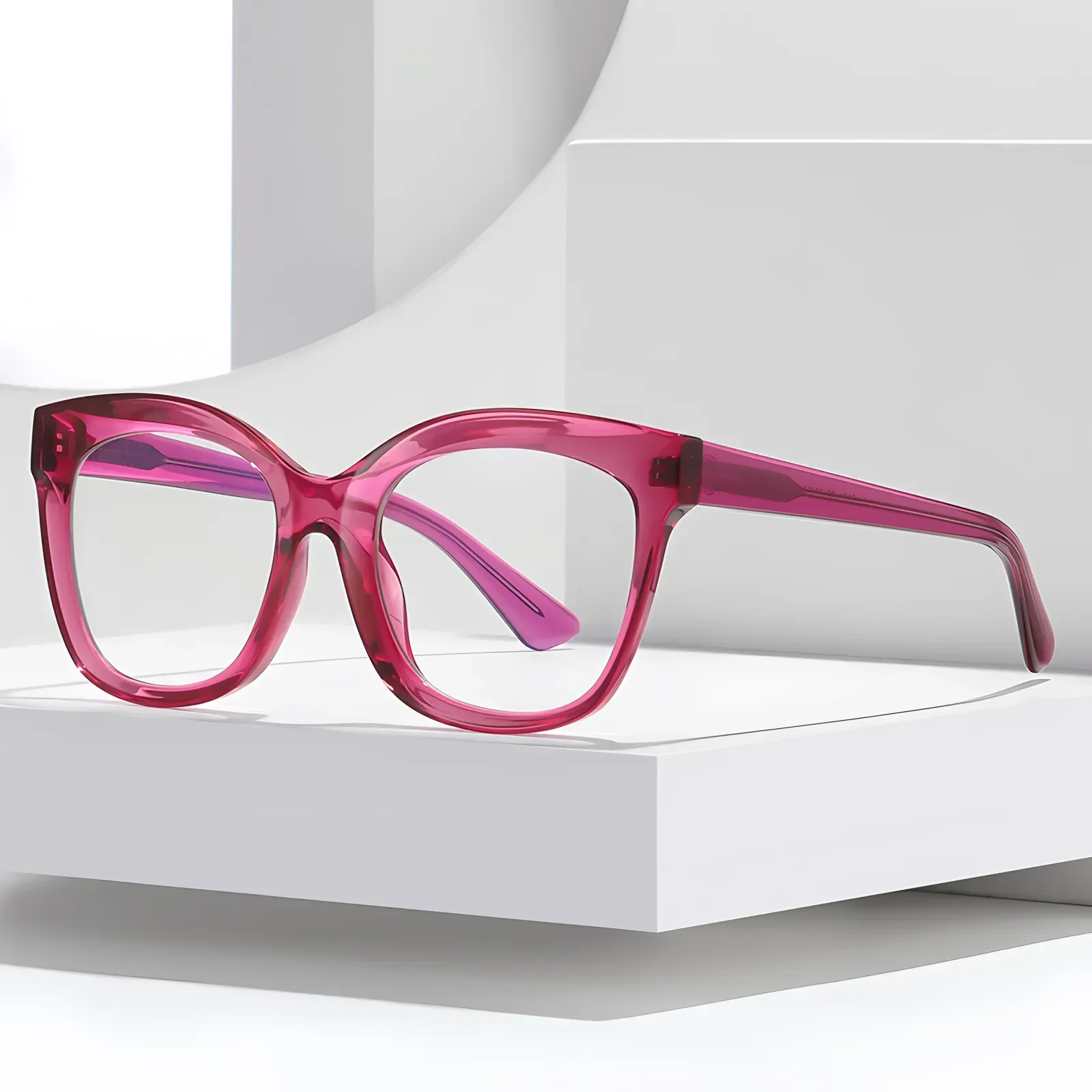 PF2101 Transparent-pink Glasses 3