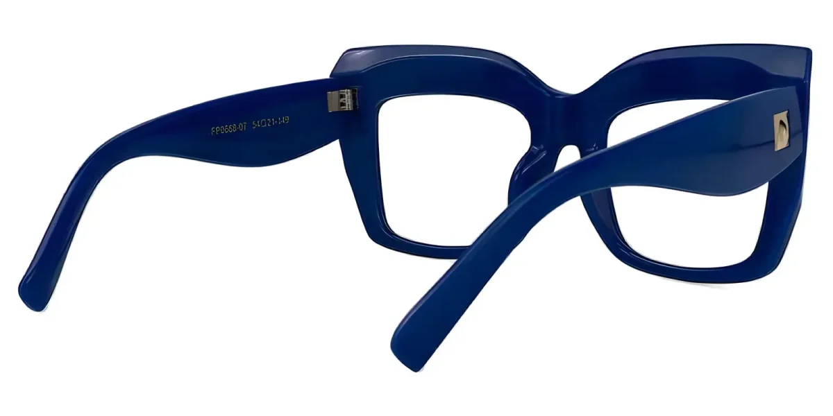 Retro Blue Glasses 3