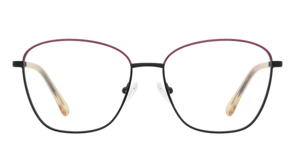 PF3055 Black-Magenta eyeglass frame
