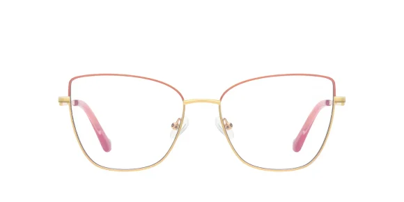 PF3056 Peach-Flour-Gold eyeglass frame