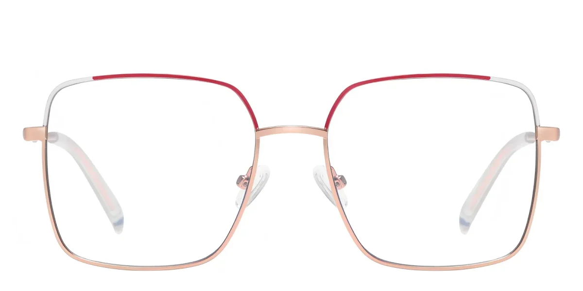 PF3059 Rose-Gold-Red-White Glasses 0