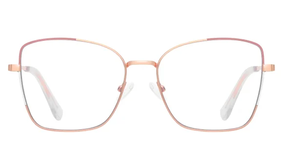 PF3062 Rose-Gold-Pink-White eyeglass frame