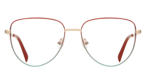 PF3094 Red-Cyan eyeglass frame