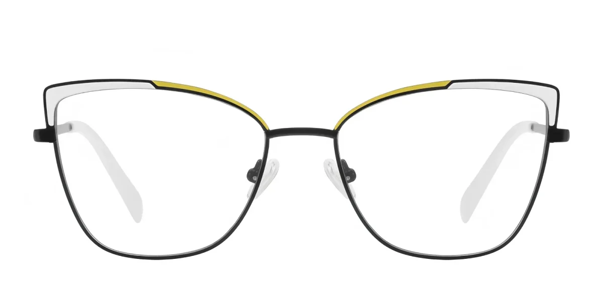 PF3104 White-Yellow Glasses 0