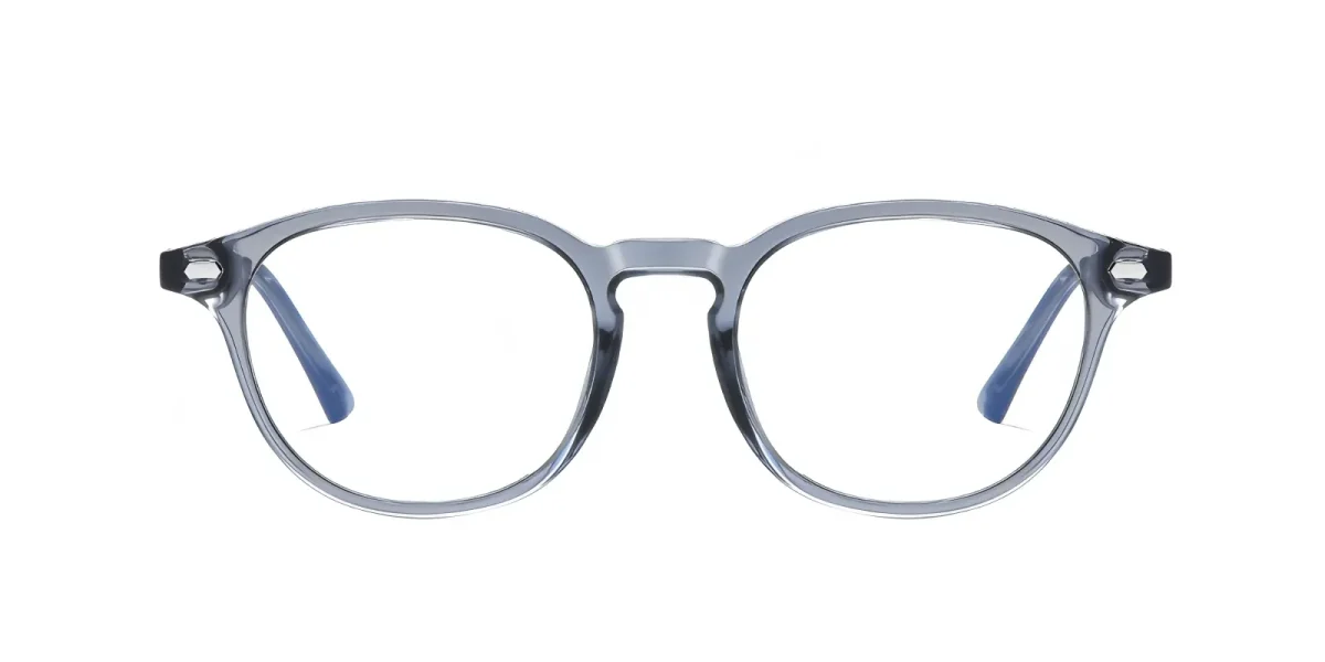 PF5004 Transparent-Gray-Blue Glasses 0
